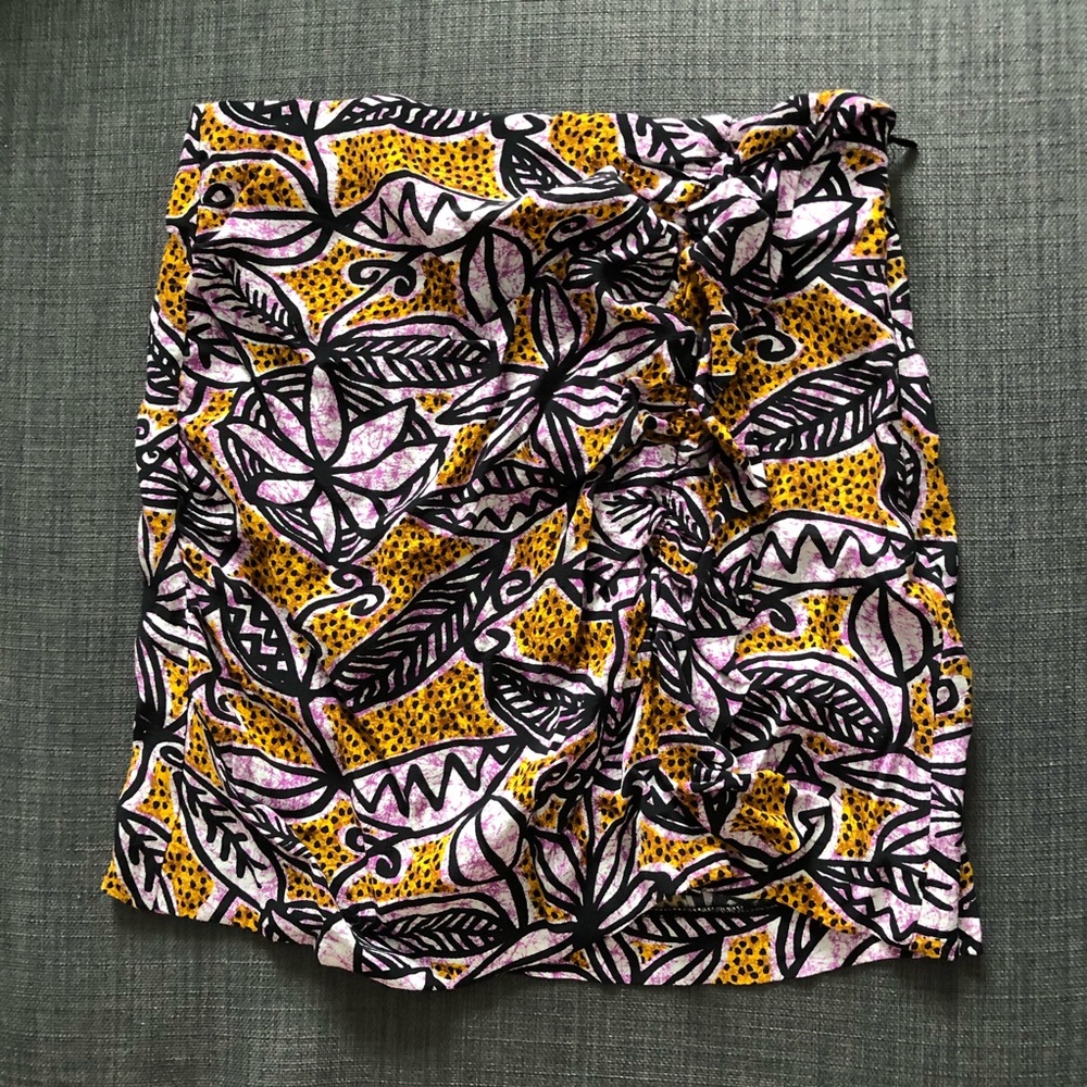 NWT Zara Tribal Print Floral Mini Skirt